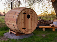  Whiskey Barrel styled Cedar saunas $6700 