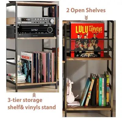 I'm offering a stylish and functional Vinyl Record Storage Shelf, perfect for any audiophile or musi...