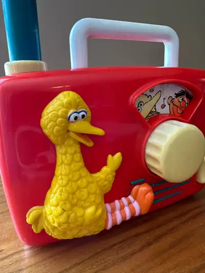 Vintage 1990 Sesame Street music box wind up radio  Big Bird, View more