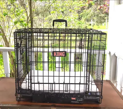 Kong wire cage with therapeutic kong mat, View more