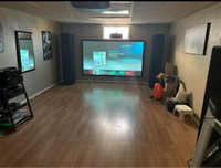 108” fixed frame projection screen