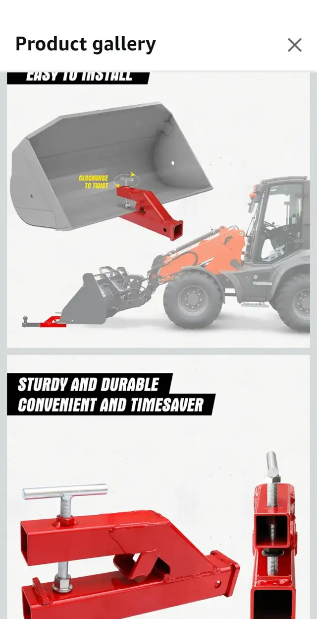 Trailer Hitch 2" Ball Mount Receiver Adapter for tractor in Outdoor Tools & Storage in City of Toronto - Image 6