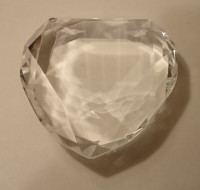 Rosenthal Cut Crystal Heart Shaped Paperweight 24% Lead