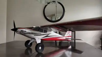 RC Airplanes E-flite Turbo Timber Evolution 1.5 meter wing span comes with the extra float set, orig...