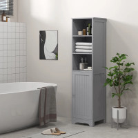 Tall Bathroom Storage Cabinet, Freestanding Tower Cabinet with A