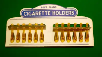 Vintage amber cigarrete holders, View more