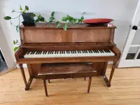 Small upright antique piano