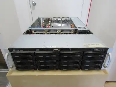 Supermicro 3U X8 based Computer Storage Server with 15K cheetah drives, caddies and adaptec hardware...
