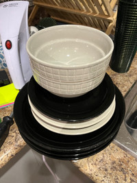 Plate and bowl set - moving sale 