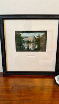 Chateau Lake Louise Framed Artwork Magazine Promotional Print