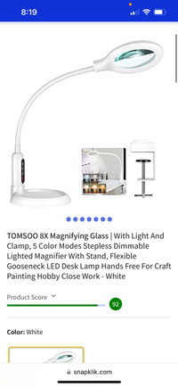 Magnifying Desk or Floor Lamp   New!