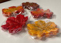 Artificial maple leaves 