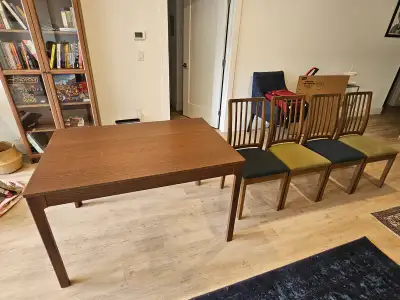 table and 4 chairs , View more