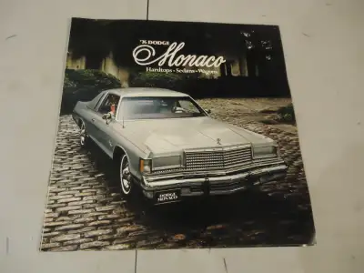 1976 Dodge Monaco Sales Brochure. VG. Can Mail in Canada, View more