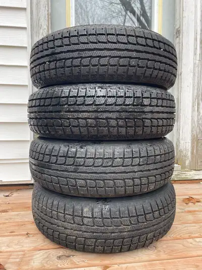 Used for one season after being purchased from Scooters for $400. Size: 175/70R14 84T Should get two...