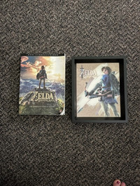 Zelda Offical Guide and Framed Lenticular Picture