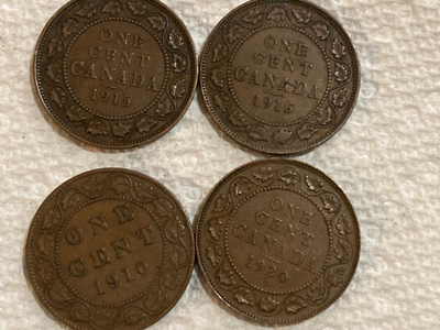 8 1910's Pennies, View more