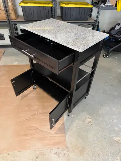 Kitchen Island with Granite Top, View more