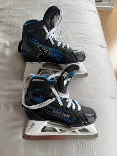 youth goalie pads CCM size 24.Youth goalie skate Bauer s, View more