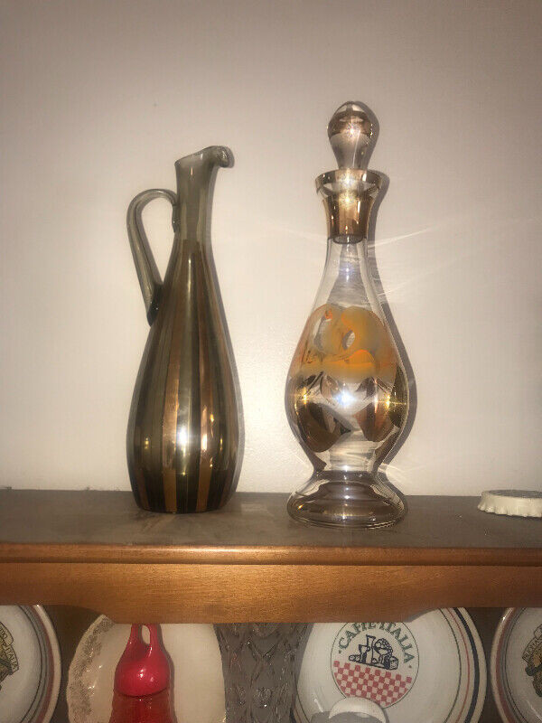 Hand painted glass wine bottle with lid!beautiful item!Asking$75 in Kitchen & Dining Wares in Kitchener / Waterloo - Image 2