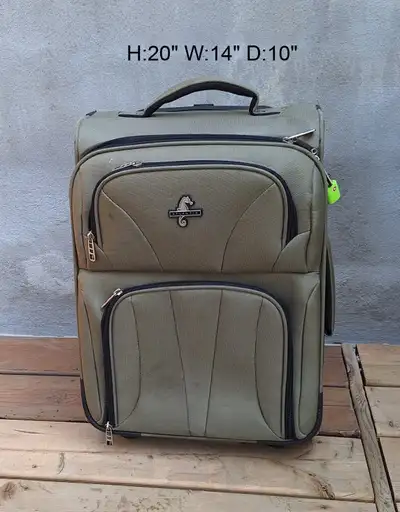 I have four suitcases left, dimensions are in pictures. call if interested. 416 614 8683 30 dollars...