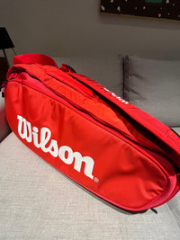 New Wilson 6 racket super tour tennis bag 