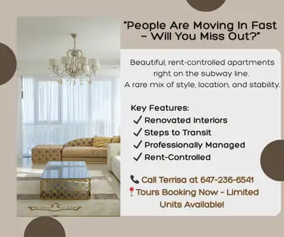 TORONTO RENTALSDowntown - Spacious. Modern. Move-In Ready