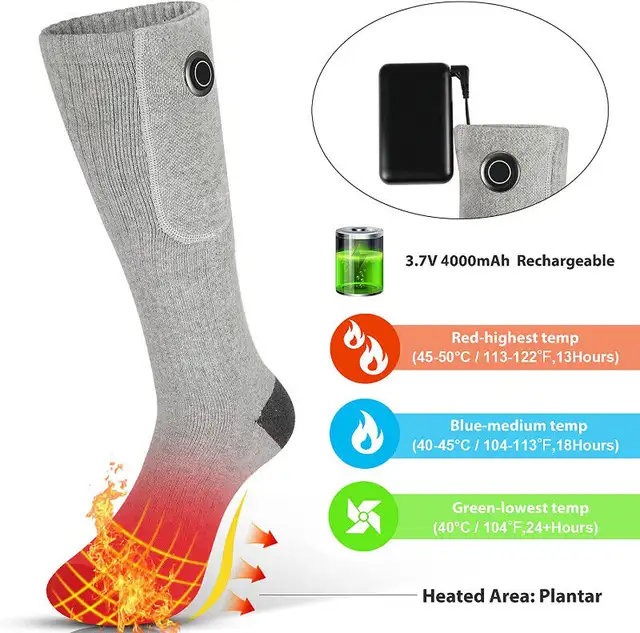 Heated Socks,Rechargeable Battery Heated Socks Kit in Other in City of Toronto - Image 5