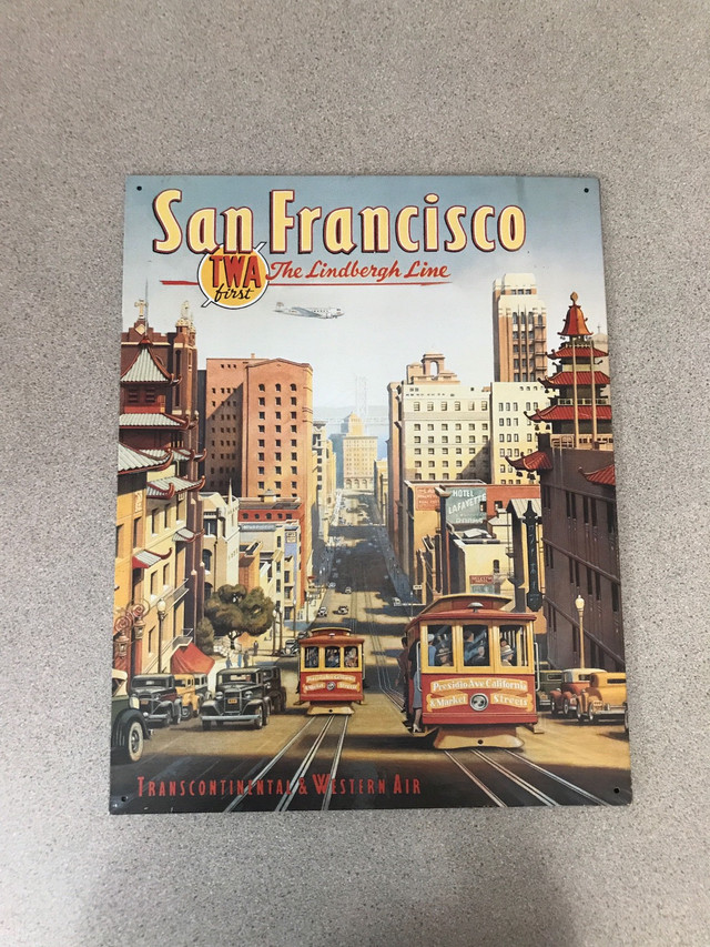 Metal Sign (Poster)- “San Francisco”-12 1/2” X 16” in Arts & Collectibles in Bedford