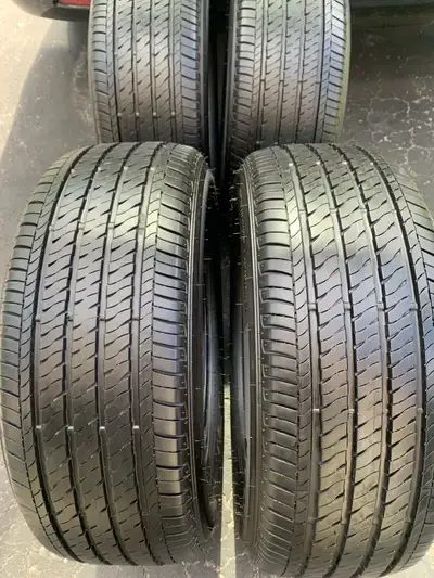 we have one set of Firestone FT140 like new used all season tires. Car sold no chance to reuse. $60/...