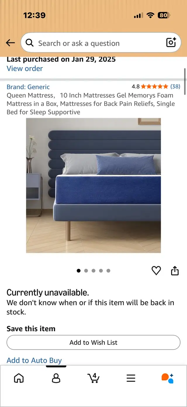 Bed frame and mattress  in Beds & Mattresses in Kitchener / Waterloo - Image 5