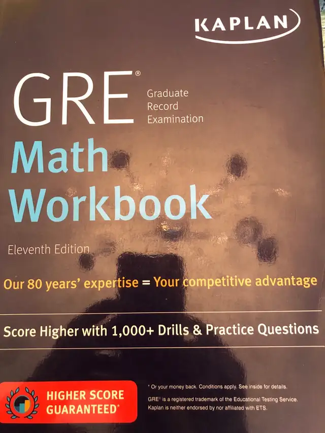 GRE Math Workbook Kaplan448300824984309760