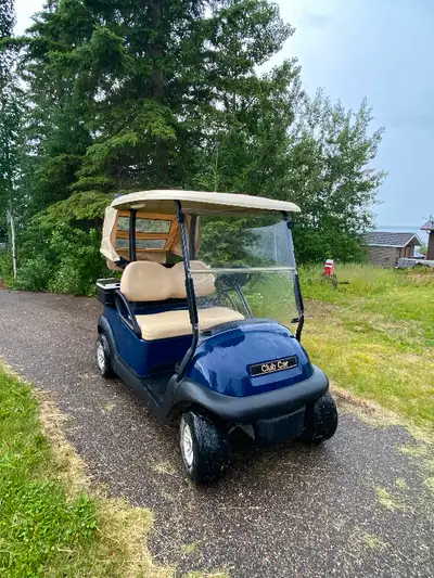 2017 Club Car Electric golf cart. Asking price is $8000. Canopy, cooler, divot repair containers and...