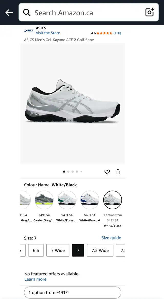 ASICS Men's Gel-Kayano ACE 2 Golf Shoe Size 7 M in Men's Shoes in City of Toronto - Image 10