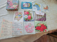 Box of VINTAGE Greeting Cards
