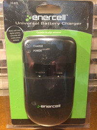 Enercell 23-972 Universal Battery Charger for Camera, Phone