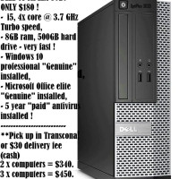 FAST, UPGRADED COMPUTERS, BY COMPUTER TECH !