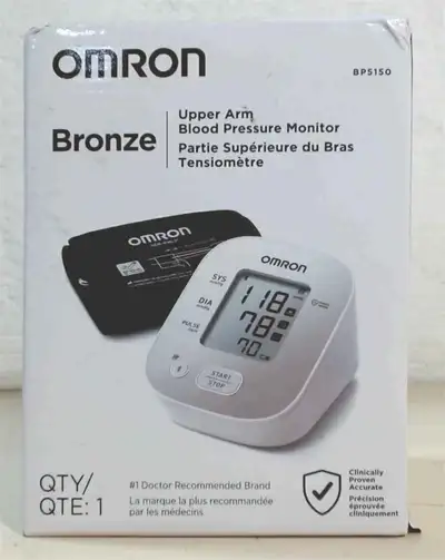 BRAND NEW Omron BP5150 Bronze Upper Arm Blood Pressure Monitor, View more