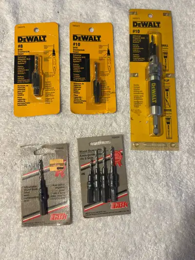 Lot of countersink drill bits, View more