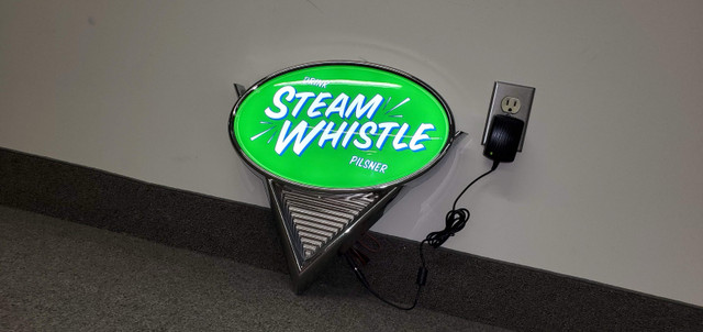 Steam Whistle light up sign in Arts & Collectibles in Markham / York Region - Image 2