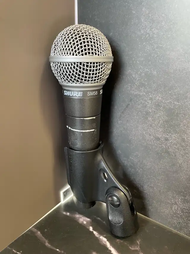 SHURE SM58 MIC W/CLIP in Pro Audio & Recording Equipment in City of Toronto - Image 3