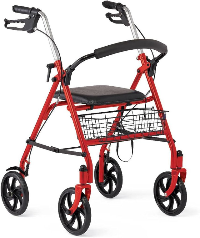 NEW Medline Guardian Basic Steel Rollator Red in Health & Special Needs in Windsor Region