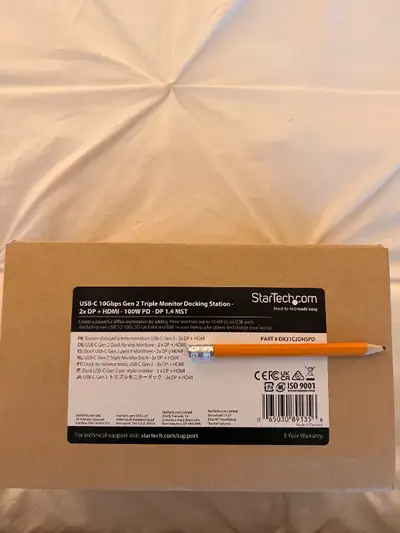 Brand new, never used, still in box (only works with Windows/ChromeOS NOT macOS): StarTech.com USB C...