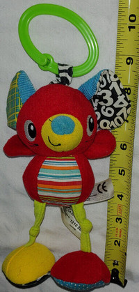 Infantino Jittery Pal Red Mouse Baby Toy