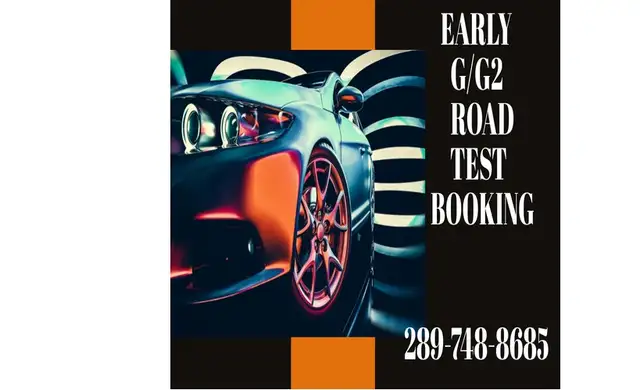 EARLY G2-G ROAD TEST (G-G2) BOOKING, DRIVING CLASSES