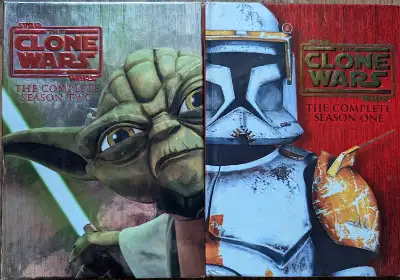Clone wars - season 1 & 2 Dvd Sets - 8 discs Used Dvd Sets $70 for both Synopsis: The Clone Wars tak...