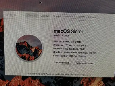 Mid 2011 IMac 21”, View more