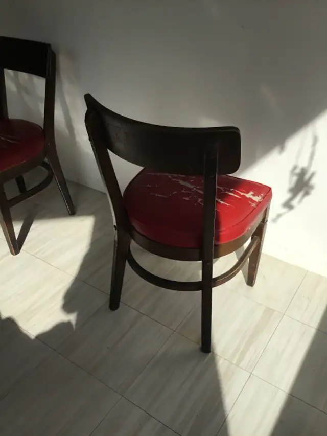 Wooden vinyl seat dining chairs in Chairs & Recliners in Kingston - Image 4