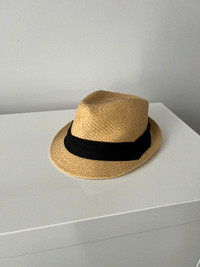 Straw Sun Hat Short Brim Panama Fedora - Roll Up Summer Hat