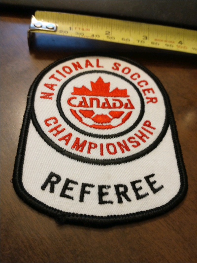Lovely, rare CSA National Soccer Championship referee patch, View more